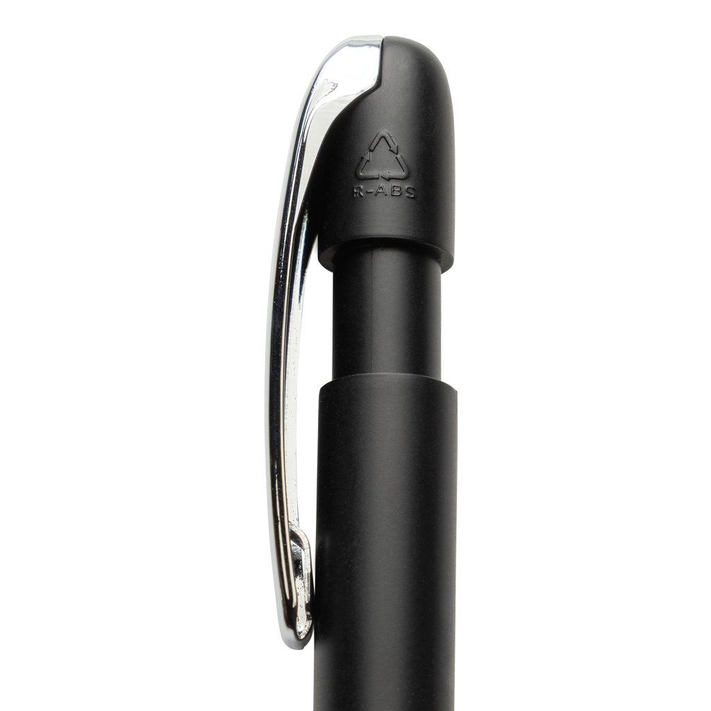 Pix Glide din ABS reciclat, certificat GR, cu clip metalic personalizat cu logo