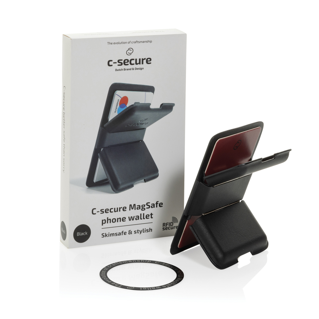 Portcard magnetic C-Secure pentru telefon personalizat cu logo
