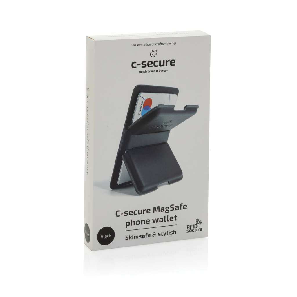 Portcard magnetic C-Secure pentru telefon personalizat cu logo