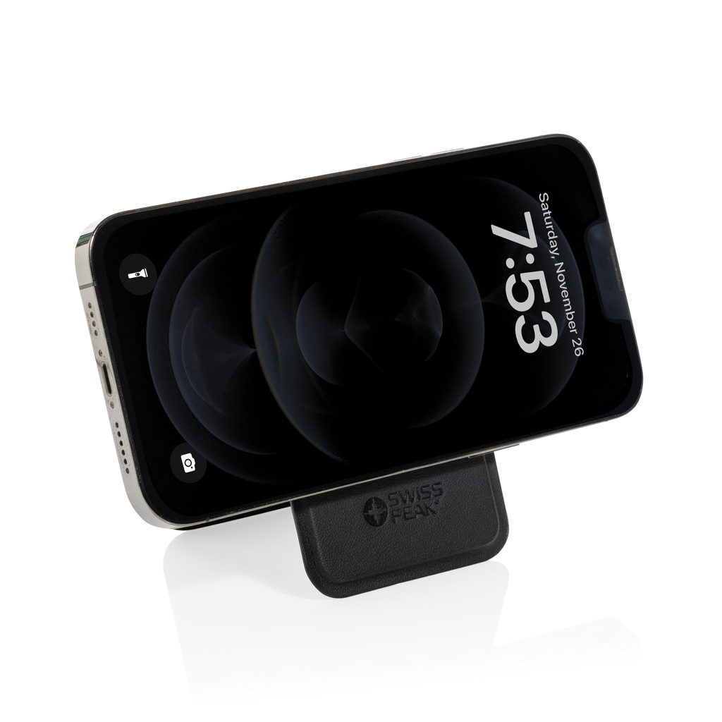 Portofel magnetic Magstand RCS cu suport pentru telefon personalizat cu logo