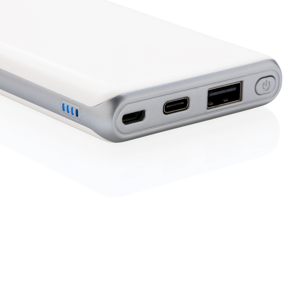 Powerbank 10.000 mAh cu încărcare rapidă personalizat cu logo