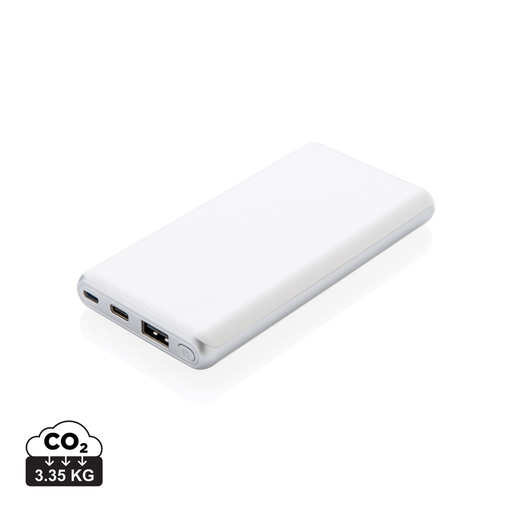 Powerbank 10.000 mAh cu încărcare rapidă personalizat cu logo