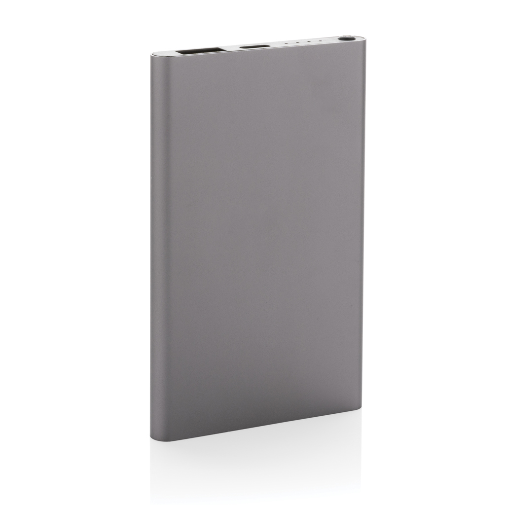 Powerbank 4.000 mAh RCS din plastic/aluminiu cu Type-C personalizat cu logo