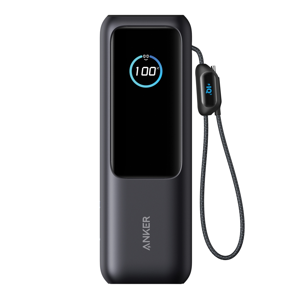 Powerbank Anker 25.000mAh 165W cu cablu retractabil personalizat cu logo