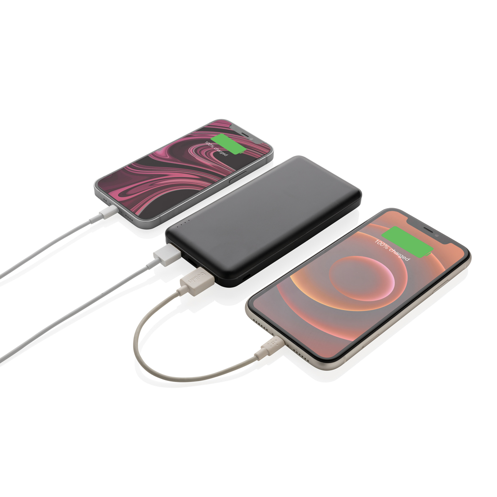 Powerbank compact 10.000 mAh High Density personalizat cu logo