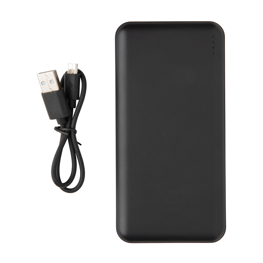 Powerbank compact 10.000 mAh High Density personalizat cu logo
