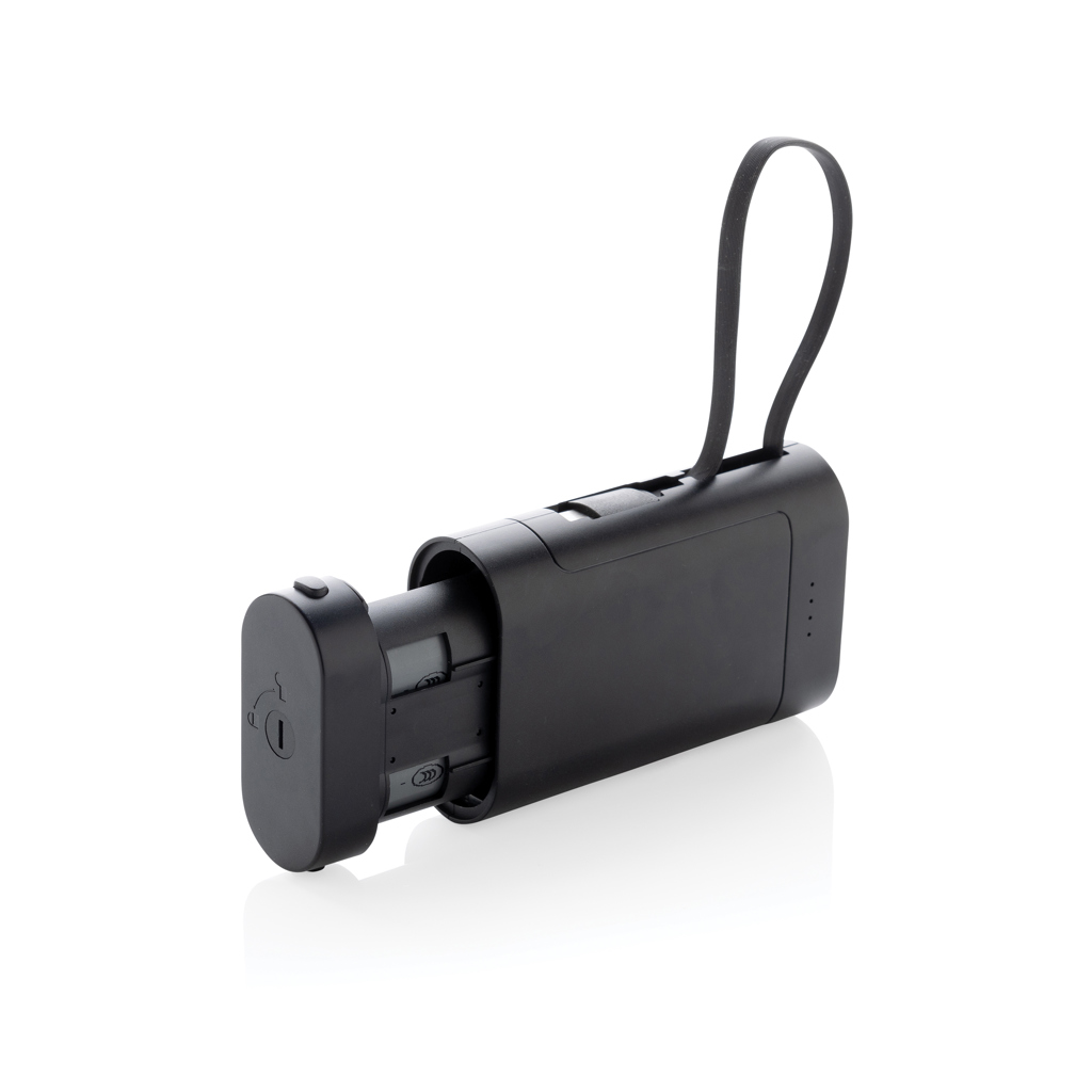 Powerbank CycleCell de 10.000 mAh cu baterie detașabilă personalizat cu logo