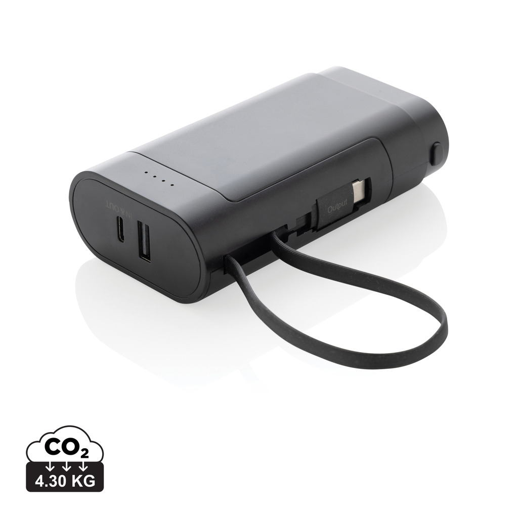 Powerbank CycleCell de 10.000 mAh cu baterie detașabilă personalizat cu logo