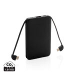 Powerbank de buzunar 5.000 mAh cu cabluri integrate