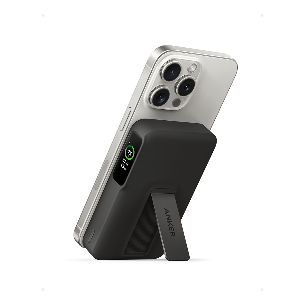 Powerbank magnetic Anker MagGo QI2 10.000mAh personalizat cu logo