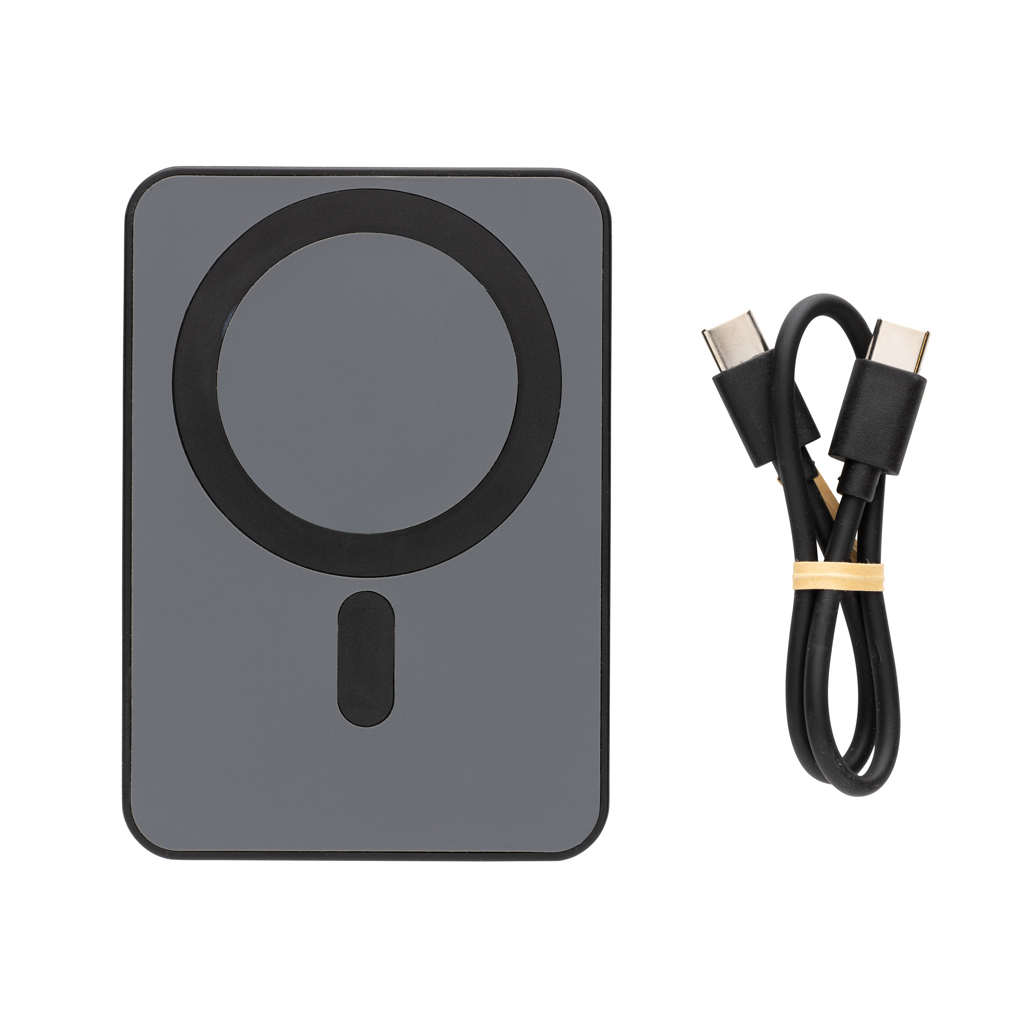 Powerbank magnetic Magnetix de 5.000 mAh RCS personalizat cu logo