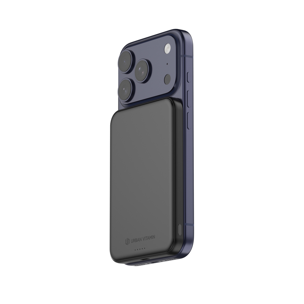 Powerbank magnetic Pomona Urban Vitamin 25W 5.000 mAh Qi personalizat cu logo