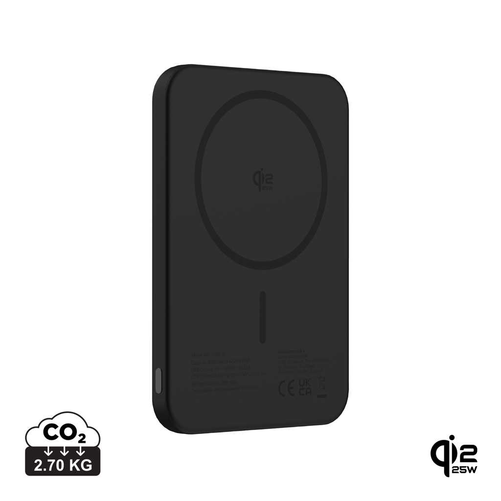 Powerbank magnetic Pomona Urban Vitamin 25W 5.000 mAh Qi personalizat cu logo