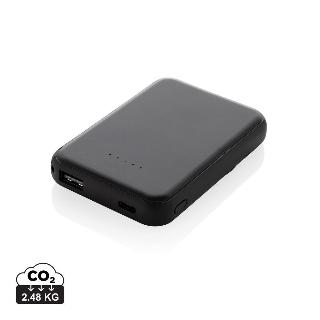 Powerbank magnetic Stellar 5W de 5.000 mAh RCS personalizat cu logo