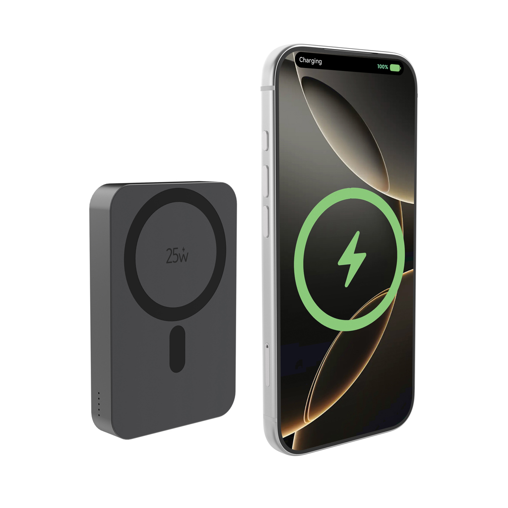 Powerbank magnetic ultra-fast Quantum 10.000mAh RCS personalizat cu logo