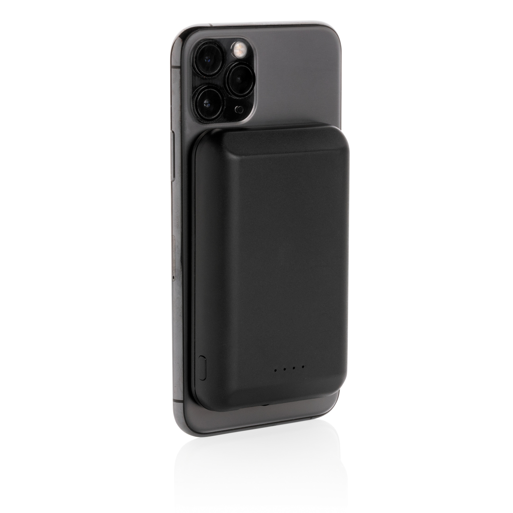 Powerbank magnetic, wireless 5W de 5.000 mAh personalizat cu logo