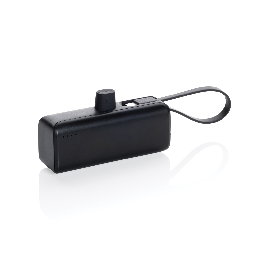 Powerbank Powerlink de 3.000 mAh Conector USB C din rplastic personalizat cu logo