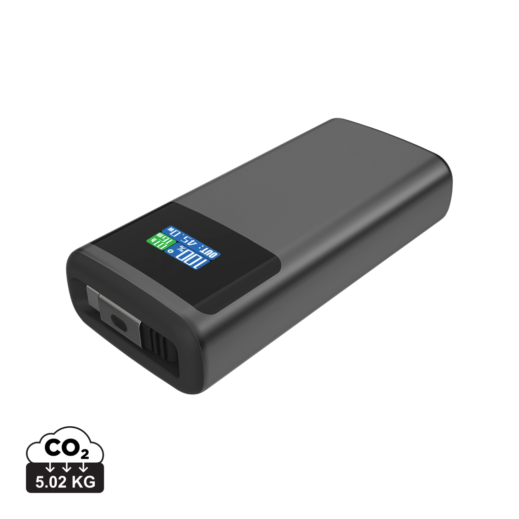 Powerbank Quantum RCS 10.000 mAh PD45W cu afișaj digital personalizat cu logo