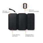 Powerbank solar Nordic Drift Titan 10.000 mAh, 3 panouri personalizat cu logo