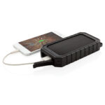 Powerbank solar wireless 10W din plastic reciclat RCS personalizat cu logo