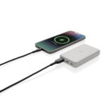 Powerbank wireless 5W de 5.000 mAh din plastic reciclat RCS personalizat cu logo