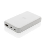 Powerbank wireless 5W de 5.000 mAh din plastic reciclat RCS personalizat cu logo