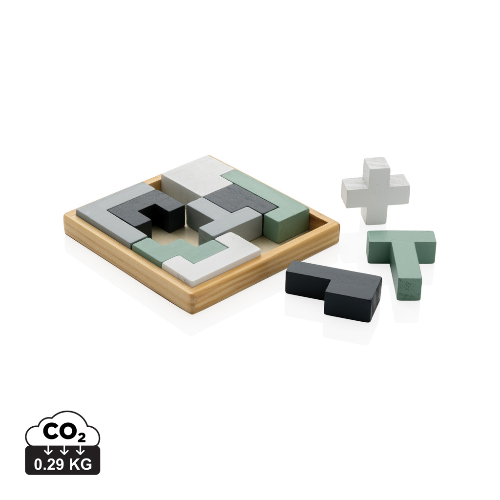 Puzzle Cree din lemn personalizat cu logo