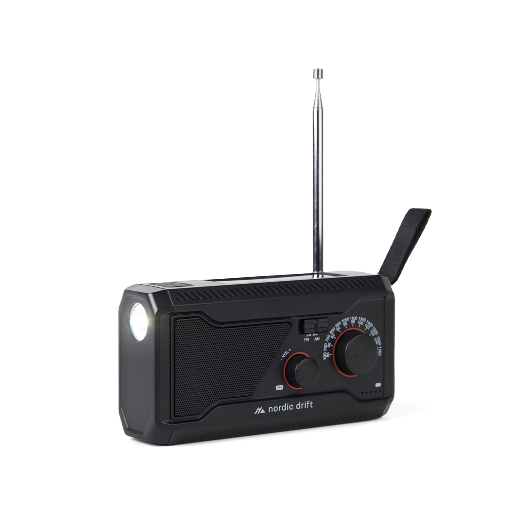 Radio multifuncțional Nordic Drift Titan IPX4 4000mah personalizat cu logo