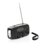 Radio portabil RescueWave din plastic reciclat RCS personalizat cu logo