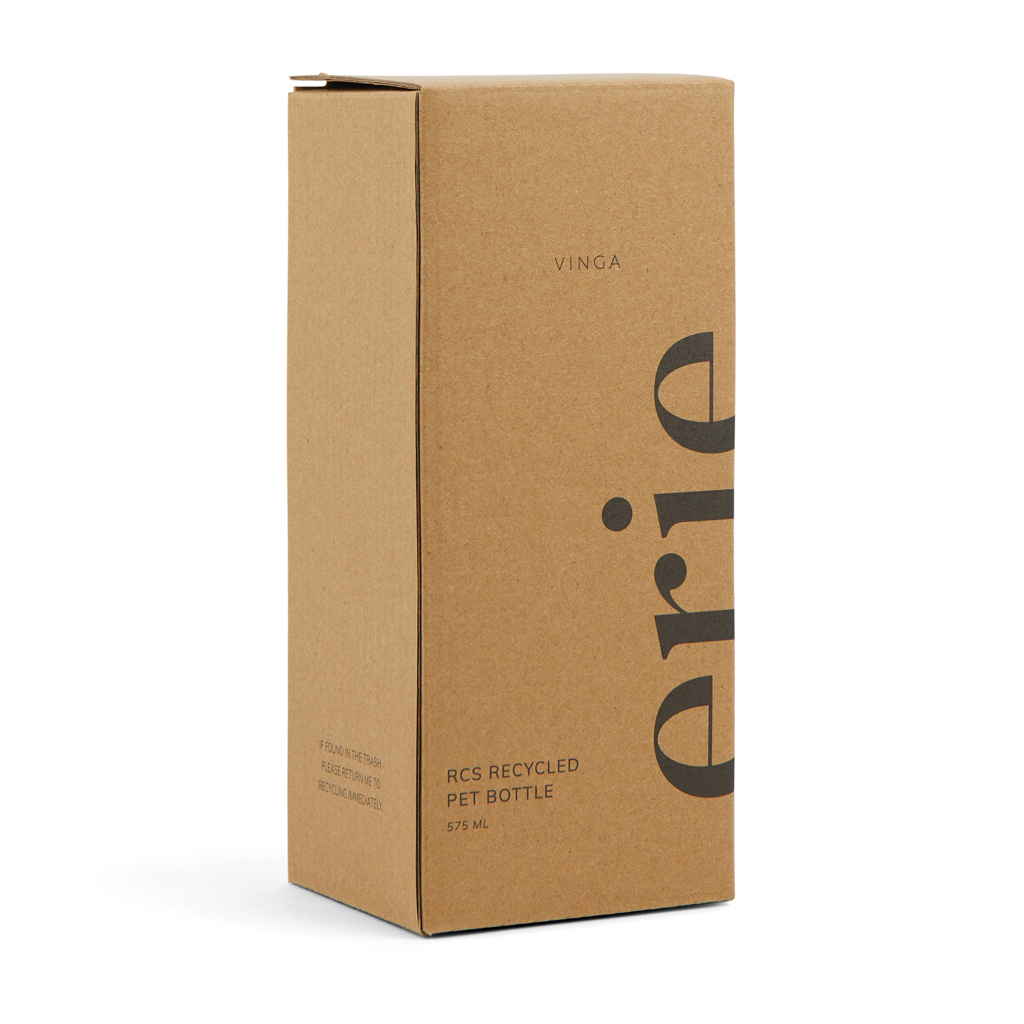 Recipient apă VINGA Erie din PET reciclat RCS 575ML personalizat cu logo