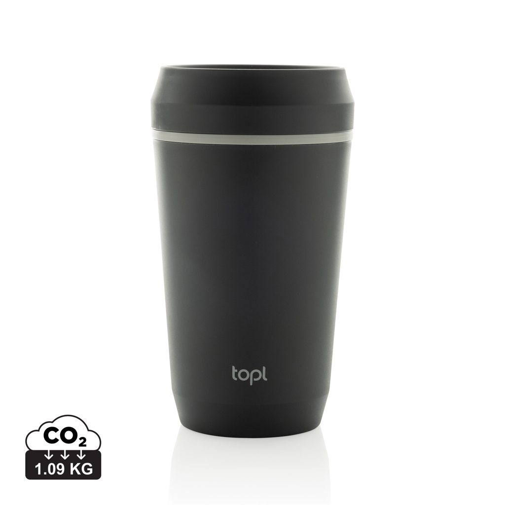 Recipient pentru cafea Topl 354ml cu deschidere la 360° personalizat cu logo
