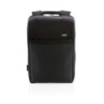 Rucsac antifurt 15" Swiss Peak RFID & USB, fără PVC personalizat cu logo