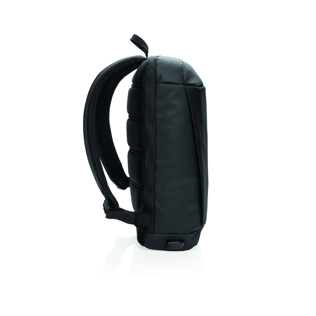 Rucsac antifurt pentru laptop Madrid USB, fara PVC personalizat cu logo