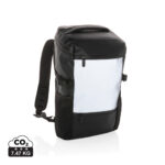 Rucsac de laptop 15.6" din PU cu banda reflectorizanta