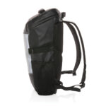 Rucsac de laptop 15.6" din PU cu banda reflectorizanta personalizat cu logo