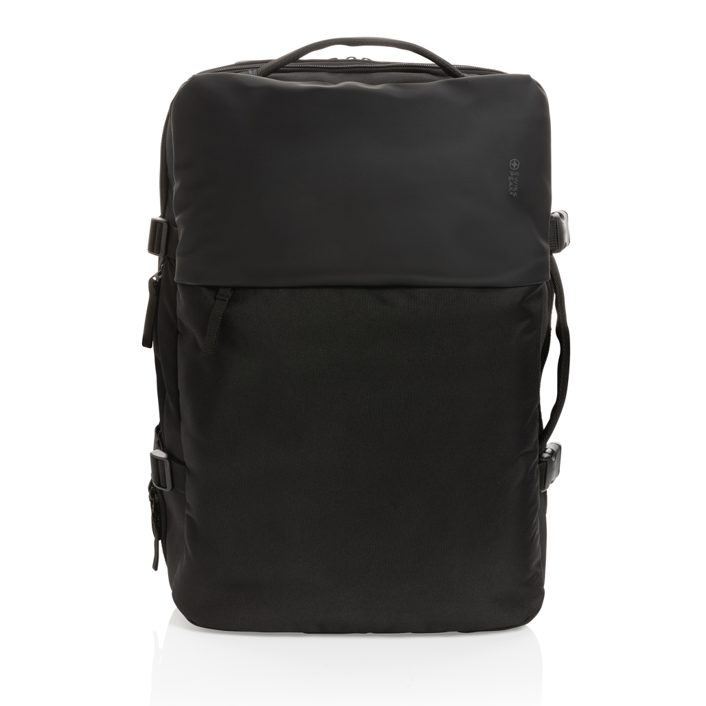 Rucsac extensibil pentru laptop 15.6 Swiss Peak AWARE™RPET personalizat cu logo