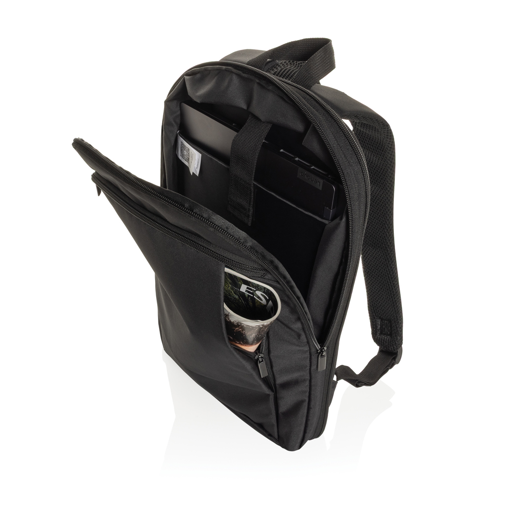 Rucsac laptop 15.6” Flexpack Aware™ Expandable Slim RPET personalizat cu logo