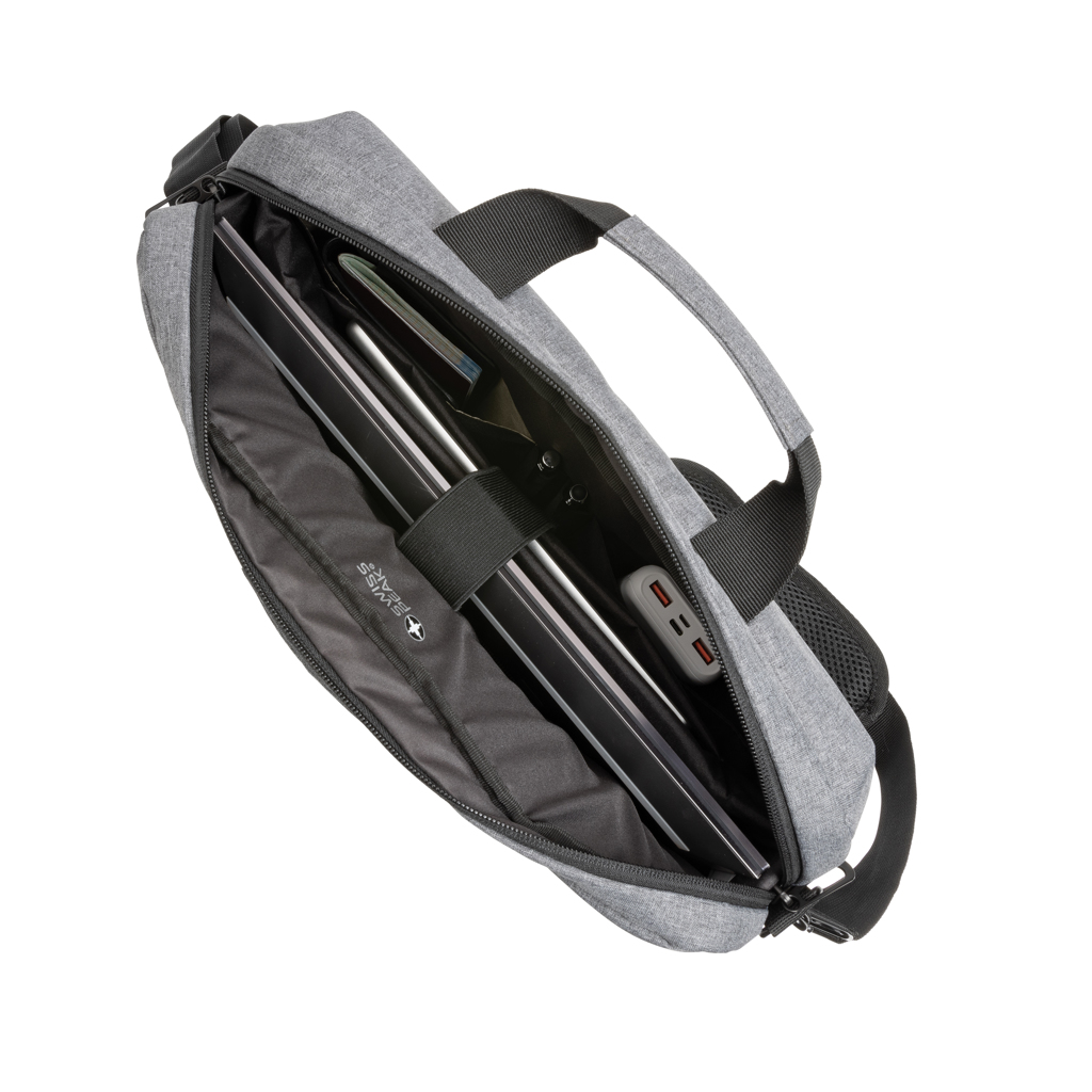 Rucsac laptop 15.6" Swiss Peak AWARE™ cu buzunar RFID personalizat cu logo