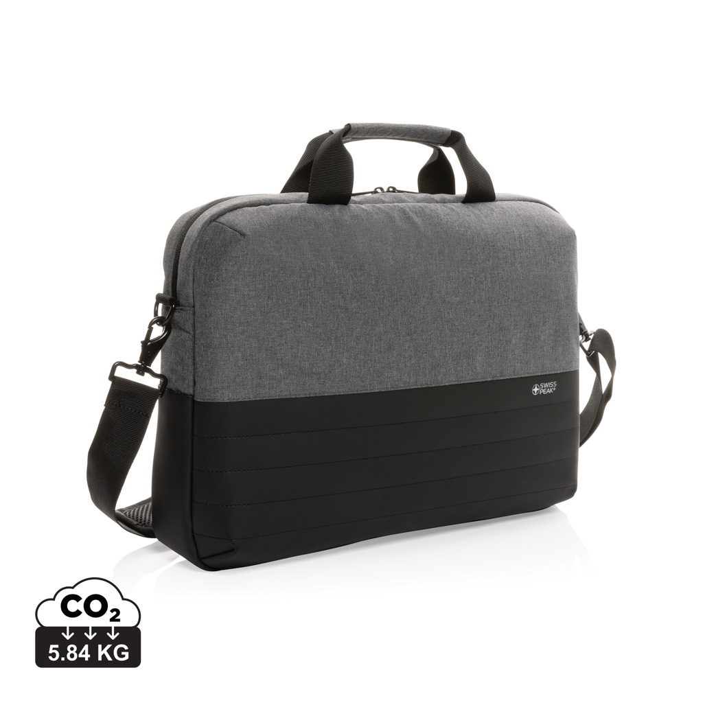 Rucsac laptop 15.6" Swiss Peak AWARE™ cu buzunar RFID personalizat cu logo