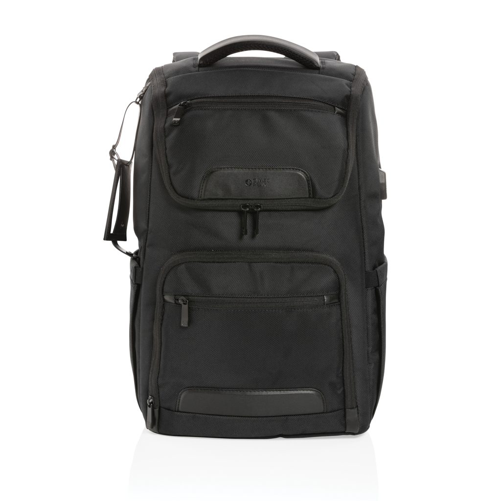 Rucsac laptop 15.6" Swiss Peak AWARE™ RPET Voyager personalizat cu logo