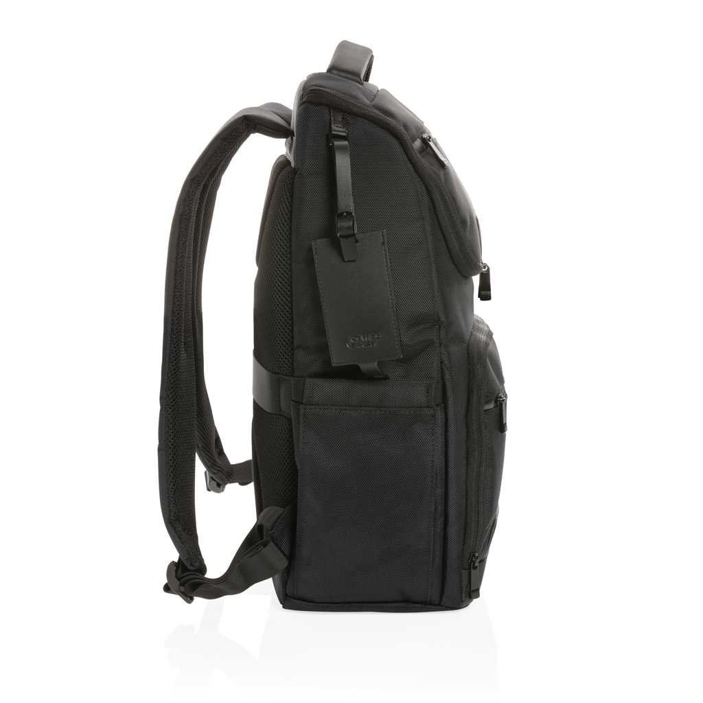 Rucsac laptop 15.6" Swiss Peak AWARE™ RPET Voyager personalizat cu logo