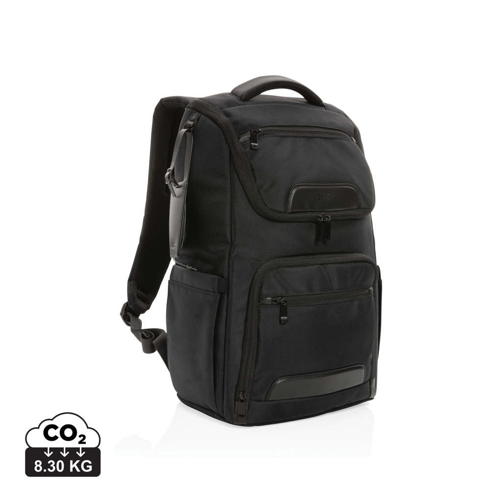 Rucsac laptop 15.6" Swiss Peak AWARE™ RPET Voyager personalizat cu logo