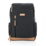 Rucsac laptop 15" din pânză reciclată Impact AWARE™ 16 oz. personalizat cu logo