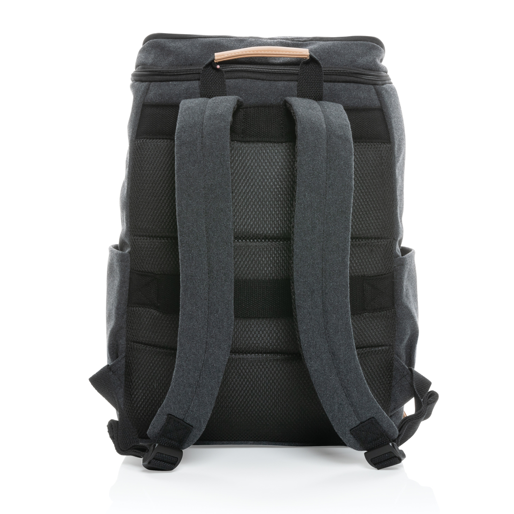 "Rucsac laptop 15"" din pânză reciclată Impact AWARE™ 16 oz. personalizat cu logo