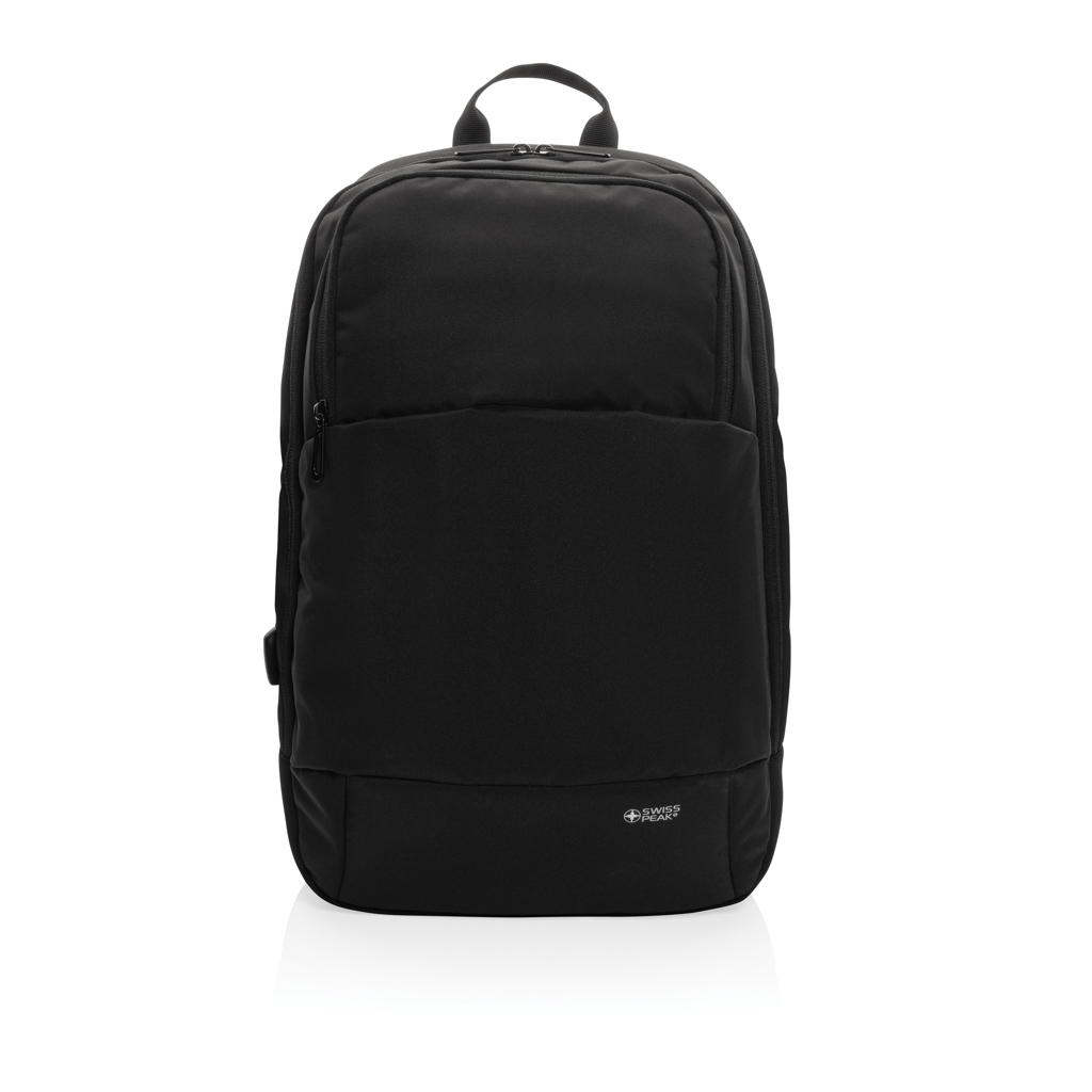 Rucsac modern Swiss Peak AWARE™ pentru laptop 15.6" personalizat cu logo