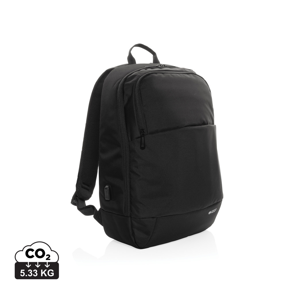 Rucsac modern Swiss Peak AWARE™ pentru laptop 15.6" personalizat cu logo