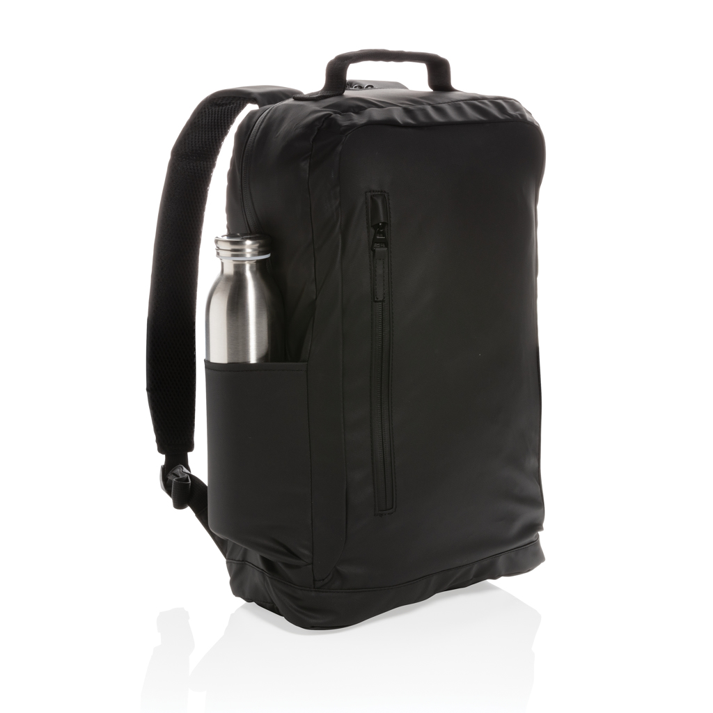 "Rucsac negru pentru laptop 15.6"" Fashion, fără PVC" personalizat cu logo