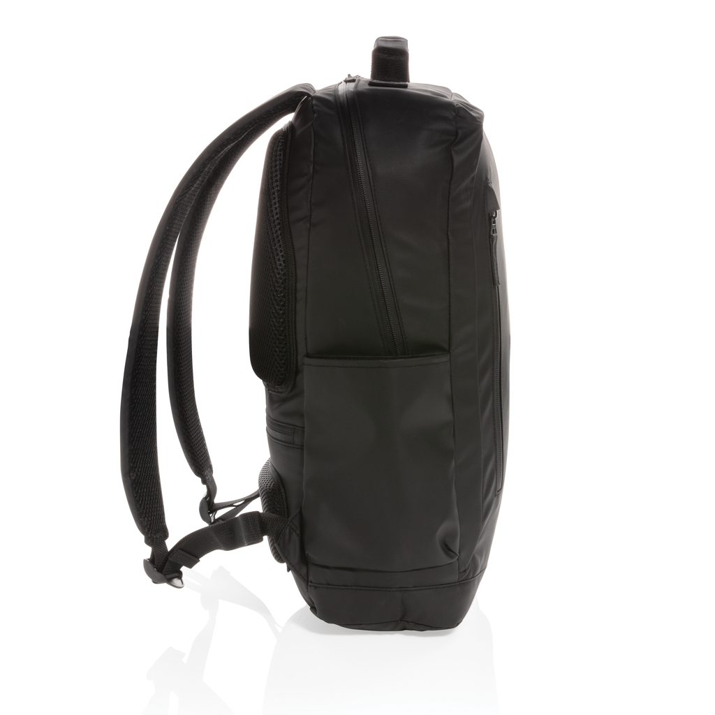 "Rucsac negru pentru laptop 15.6"" Fashion, fără PVC" personalizat cu logo