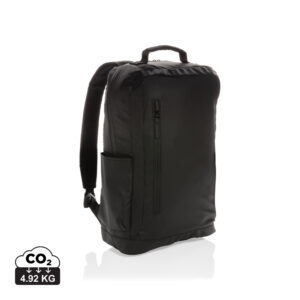 Fashion black 15.6″ laptop backpack PVC free