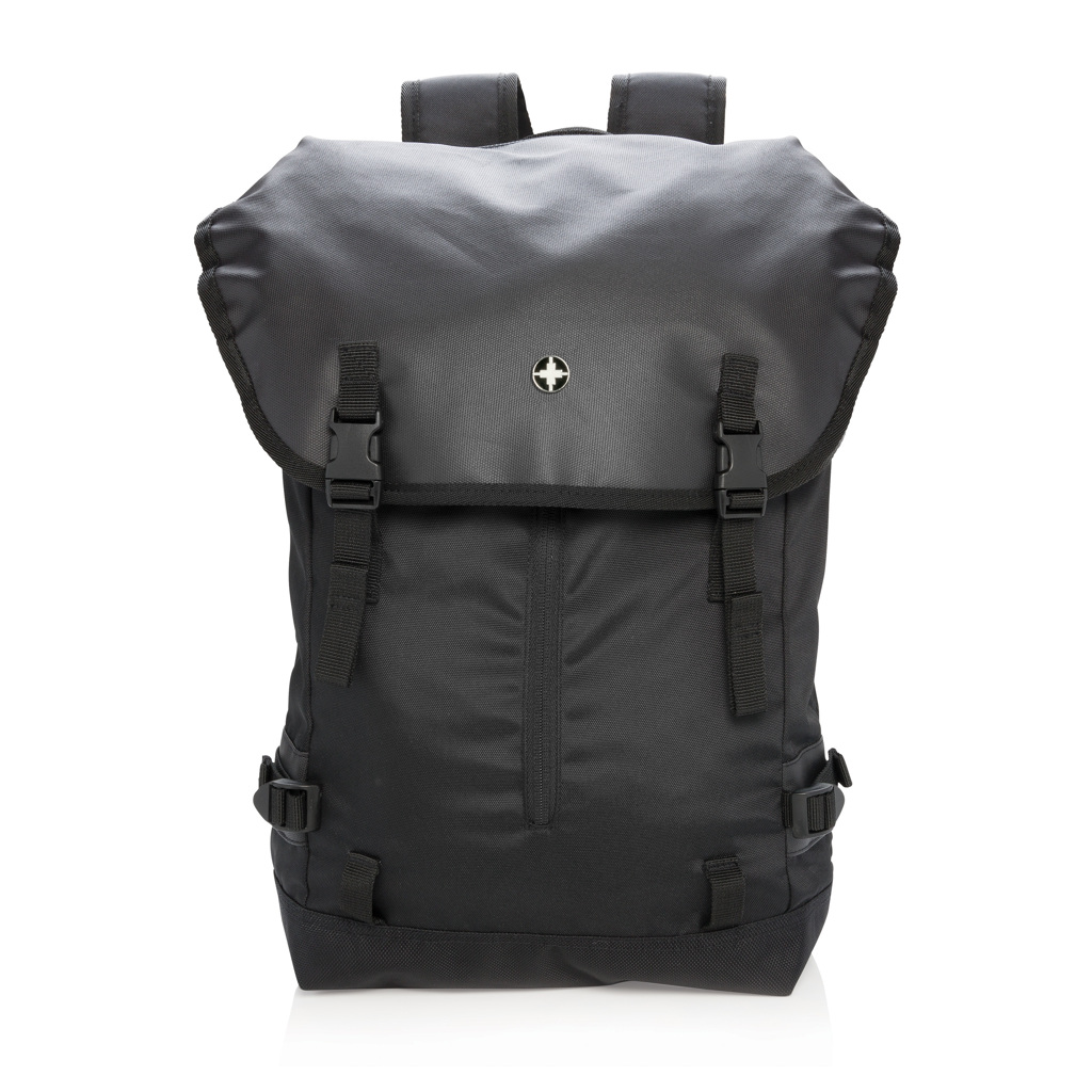 Rucsac outdoor pentru laptop de 17” Swiss Peak personalizat cu logo